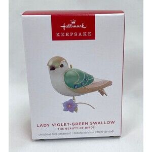 Hallmark Keepsake Ornament 2024 Lady Violet-Green Swallow Beauty of the Birds